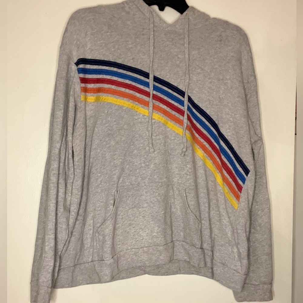 No Boundaries Rainbow design hoodie